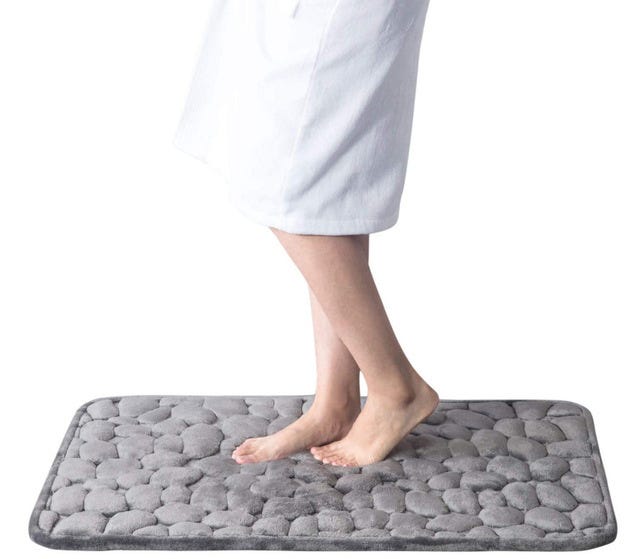 Rr Tianshi Tapis De Bain Mémoire De Forme Antidérapant 60x90 Cm Gris – Ultra Doux, Absorbant & Séchage Rapide