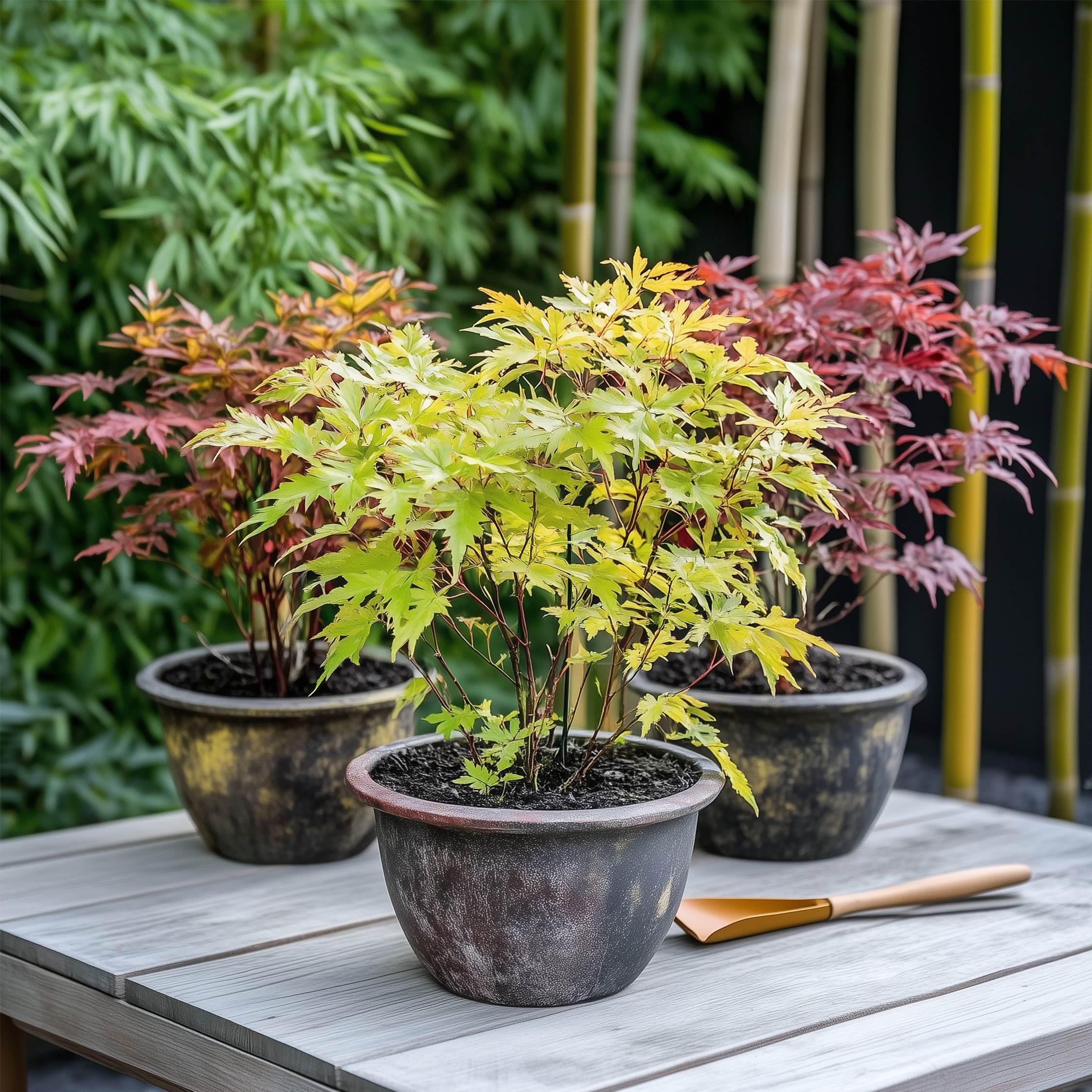 Érable du Japon - Set de 4 - Acer palmatum - Hauteur 25-40cm - ⌀10,5cm - 3