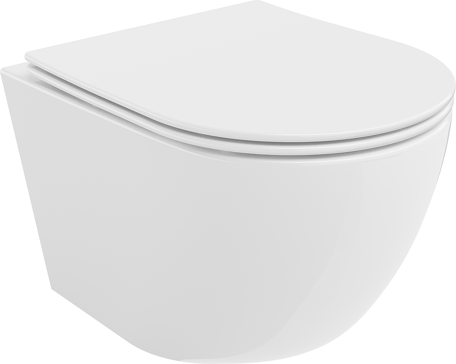 Mexen Lena miska wc Rimless z deską wolnoopadającą slim, duroplast, biała połysk - 30220400