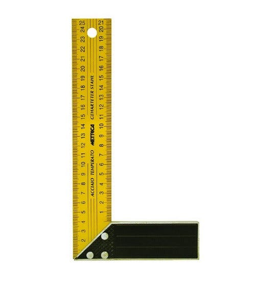 Equerre de menuisier jaune 150 mm 29240 Metrica | Leroy Merlin