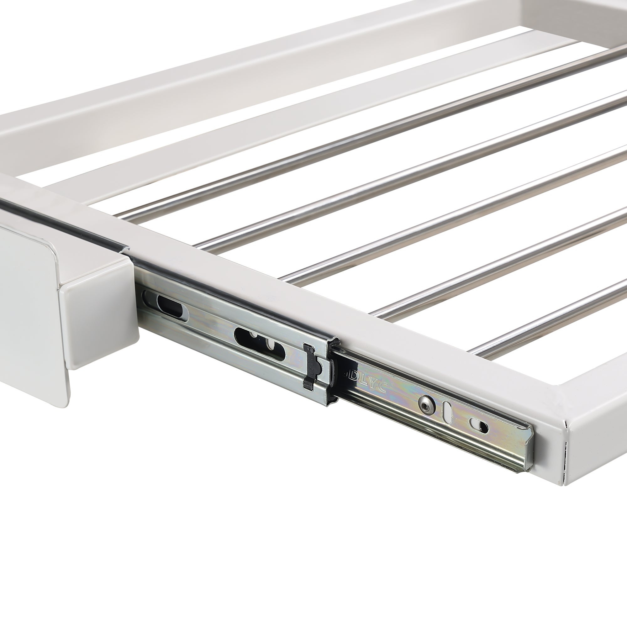 Kit De Superposition Pour Lave-linge Sèche-linge Standard 60 Cm Avec Porte-serviettes Blanc [en.casa] - 7