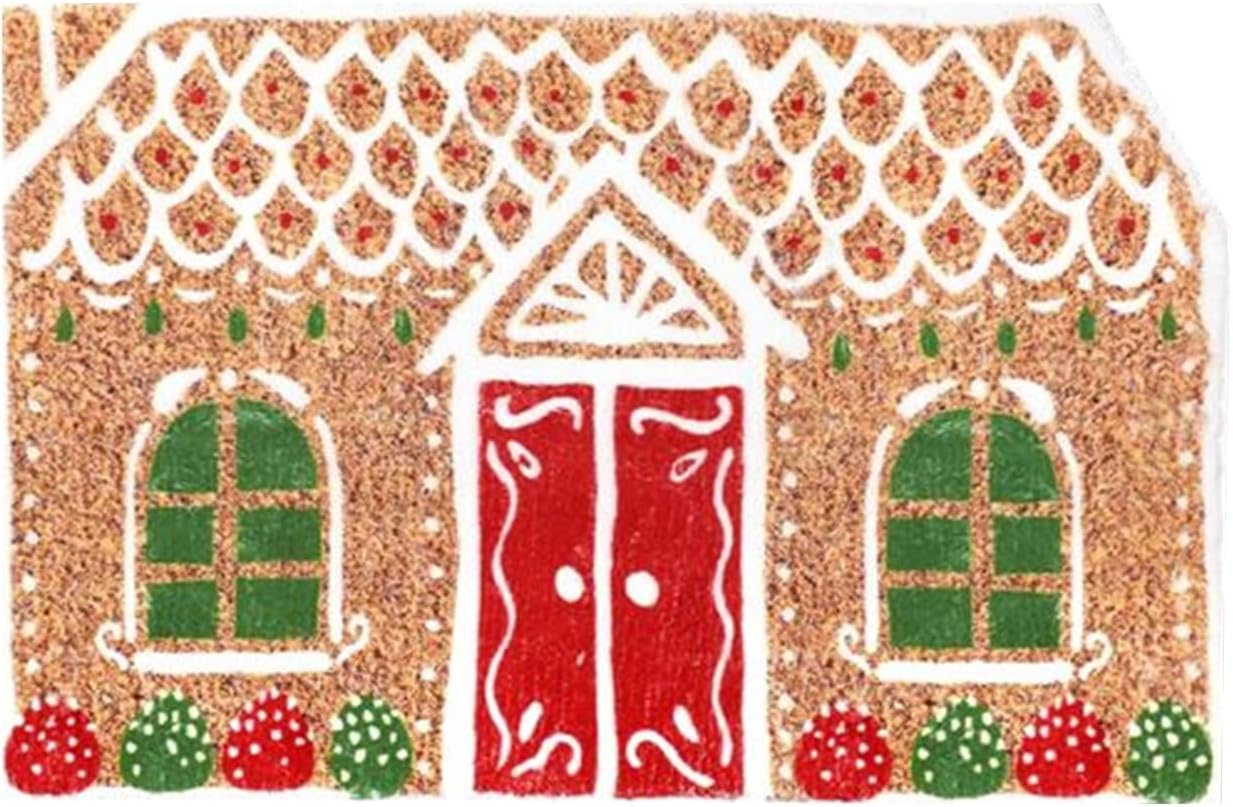 Paillasson De Noël - Paillasson Maison En Pain D'Épice - Tapis Doux Pour Fêtes D'Hiver Entrée Porche Sol Salle De Bain Intérieur Cuisine Salon Chambre | Leroy Merlin