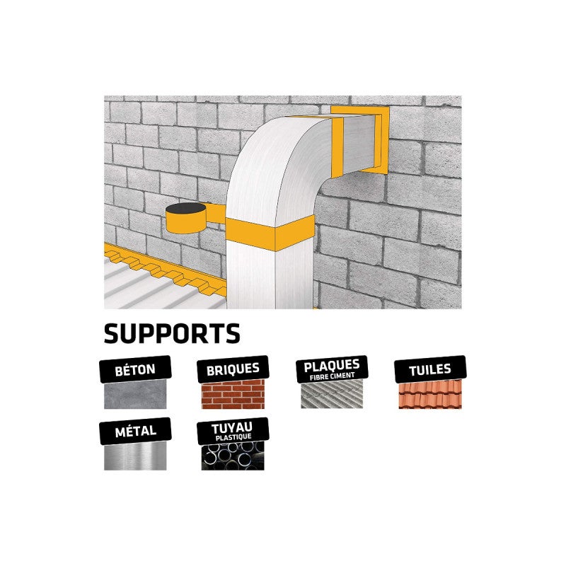 Bande d'étanchéité bitumineuse SIKA SikaMultiSeal - Gris - 200mm x 10m - 3