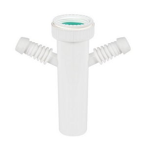 Tubo Extensible Magikone Cromado Con Rosetón, Medida 1 1/2 X 40 Mm - Para Instalaciones De Fontanería, Conexiones De Lavabo O Fregadero