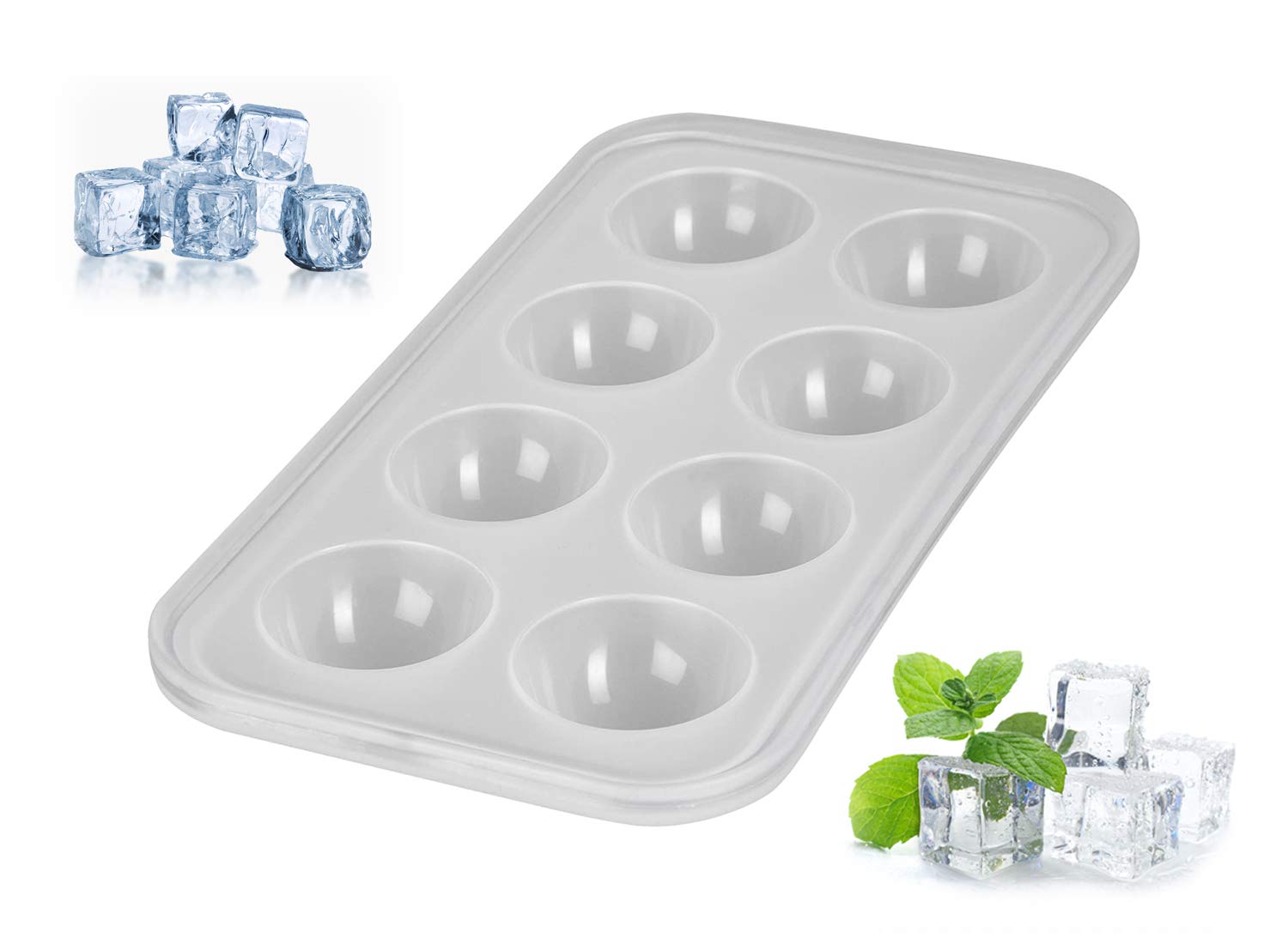 Stampo Cubetti Di Ghiaccio Con Coperchio, Stampo Ghiaccio Silicone - Foto 9