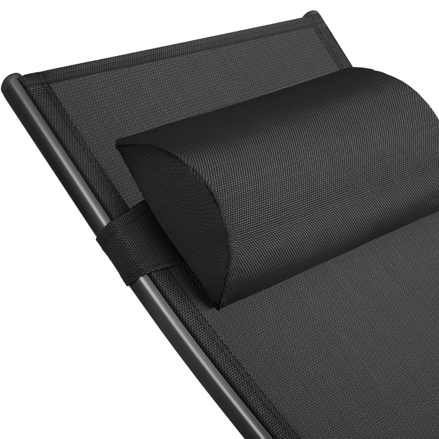 Lot de 2 transats de jardin en acier en polyester et aluminium dossier réglable sur 5 positions - 4