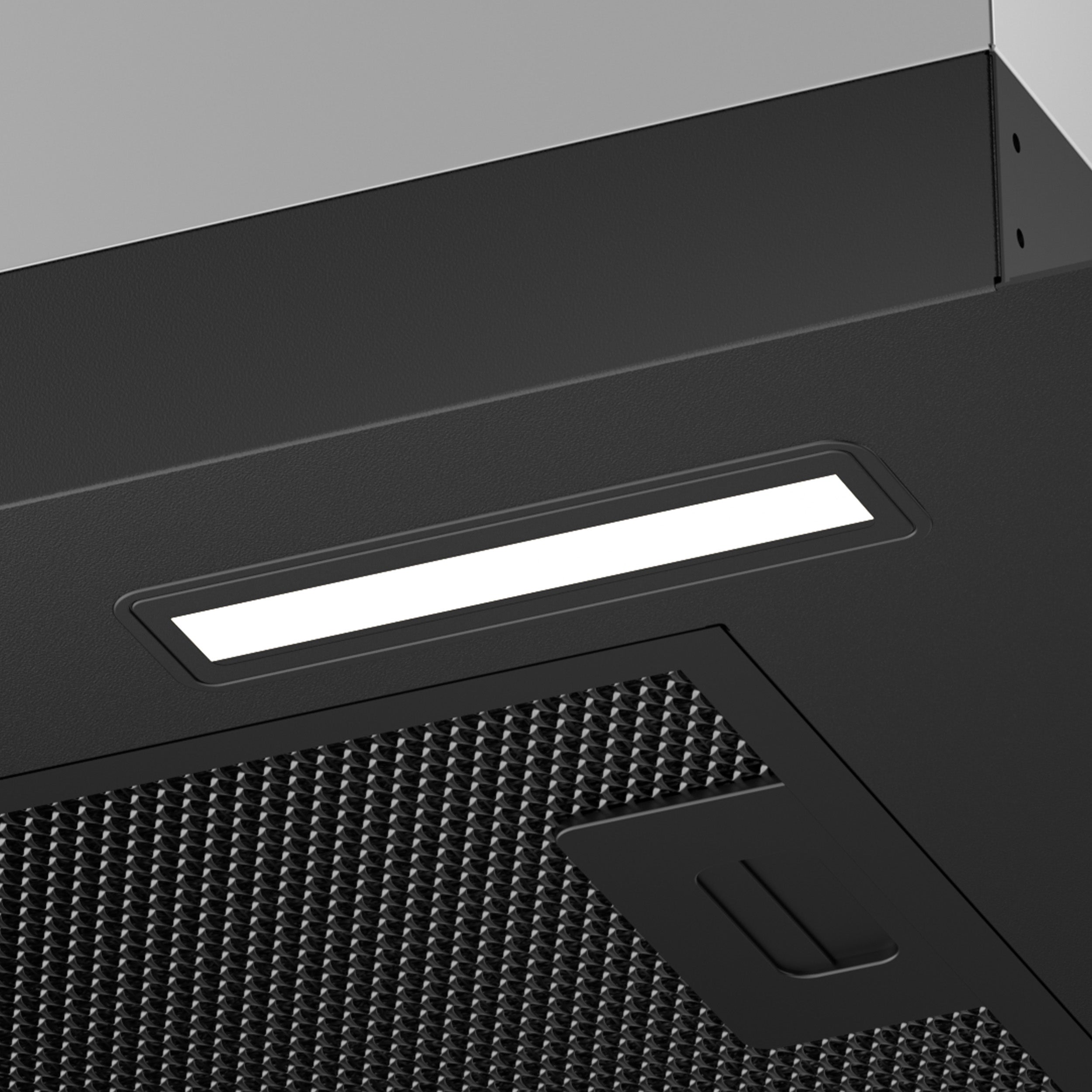 CIARRA Hotte Groupe Filtrant 60cm 650m3/h A+++ 3 Vitesses Recyclage ou Evacuation Noir et Inox CD6926AB - 8