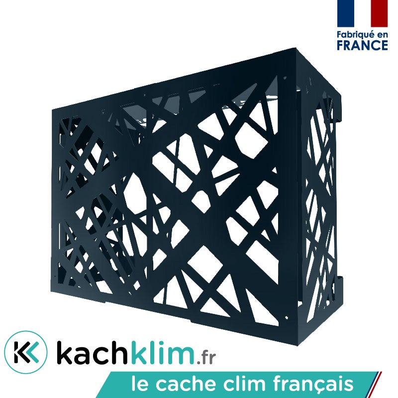 Cache Clim PARADIS Gris Anthracite RAL 7016 L86 X H66 X P48 58 Cm cache-clim-paradis-gris-anthracite-ral-7016-l86-x-h66-x-p48-58-cm