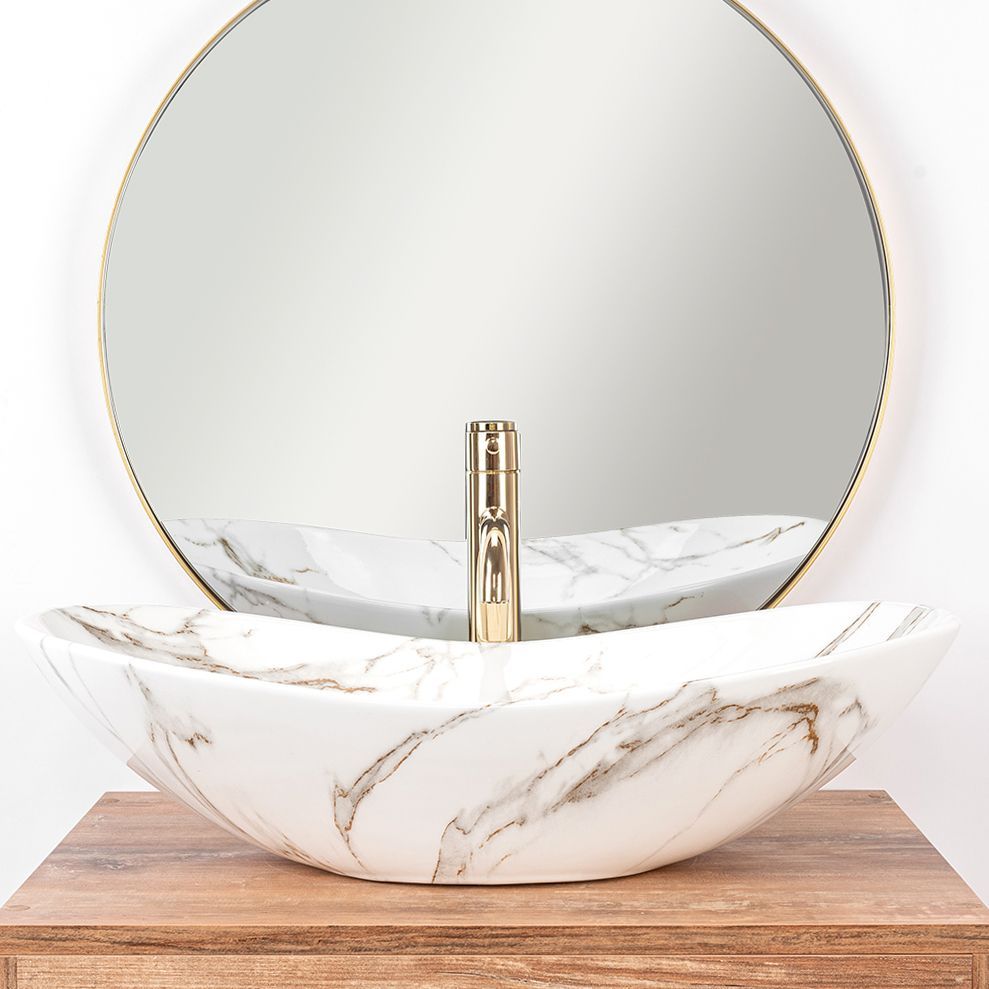 LAVATÓRIO DE APOIO REA ROYAL LAVA WHITE 62X36X16CM - 9