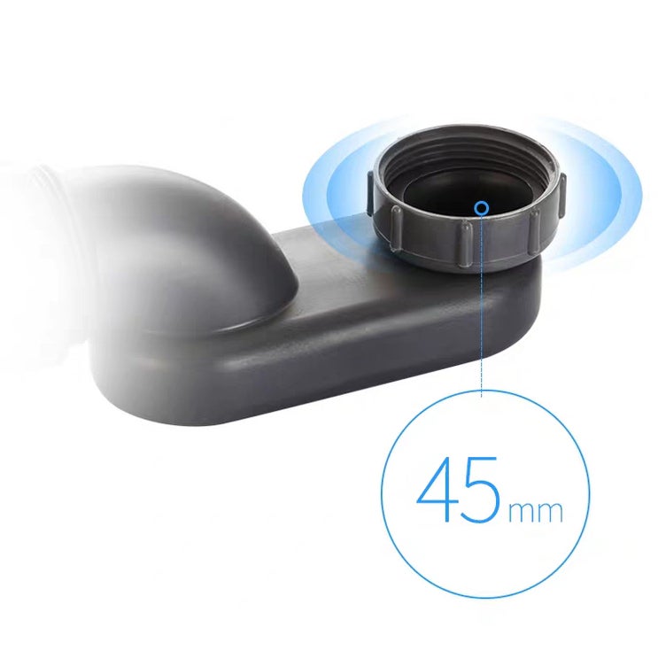 BERNSTEIN - Siphon pour baignoire îlot - système d'évacuation et système anti-odeur - 5