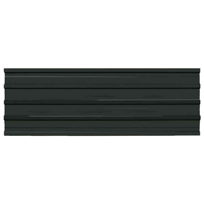 Panneaux de toiture 12 pcs Acier galvanisé Anthracite - 2