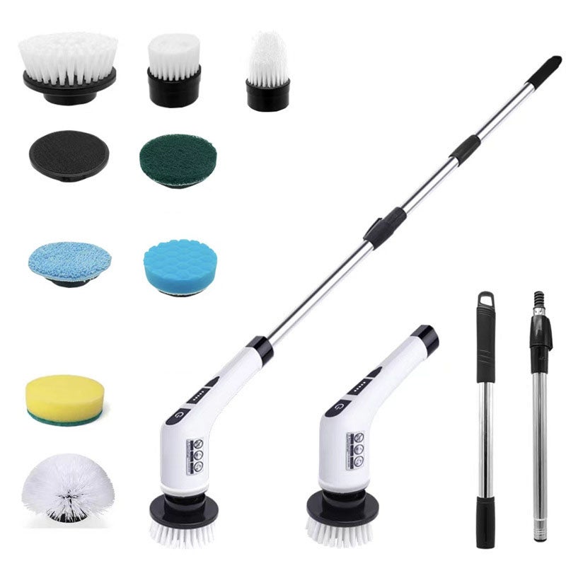Brosse De Nettoyage électrique 5-en-1 Rotative Sans Fil – Rechargeable, Nettoyant Multi-surfaces