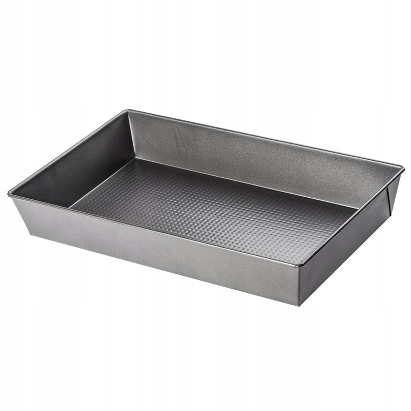 BLACHA FORMA DO PIECZENIA CIASTA TORTOWNICA NIEPRZYWIERAJĄCA PROSTOKĄTNA