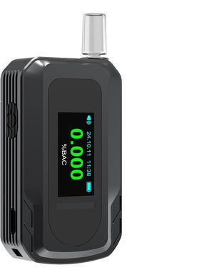 Éthylotest Électronique Numérique Double Capteur – Écran LCD, Voix, 100 Tests Stockés, 10 Embouts, Précis & Portable
