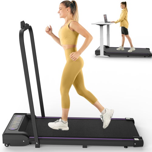 Esteira Dobrável para Casa e Escritório, Walking Pad 2,5 PS, Velocidade 1-8 km/h, Compacta e Silenciosa - 2