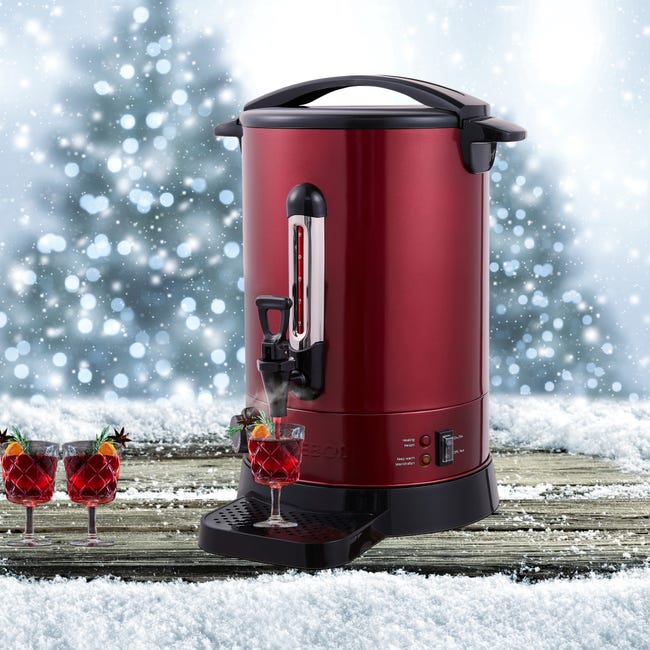 Bollitore Arebos 6.8L - Distributore Bevande Calde, Temperatura Regolabile 30-110°C, Per Vin Brulè E Tè - Foto 3