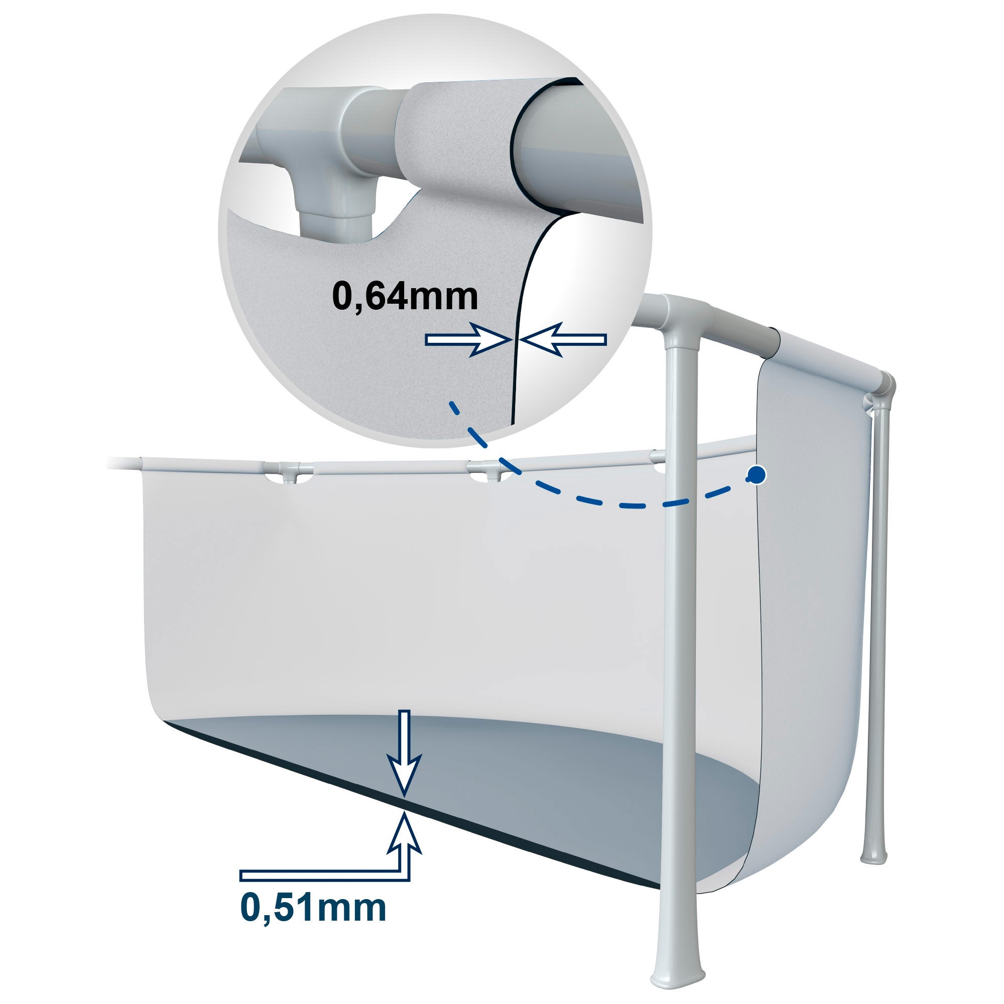 INTEX Piscina Prism Frame redonda amovível de 5 metros com sistema de filtragem e escada - 6