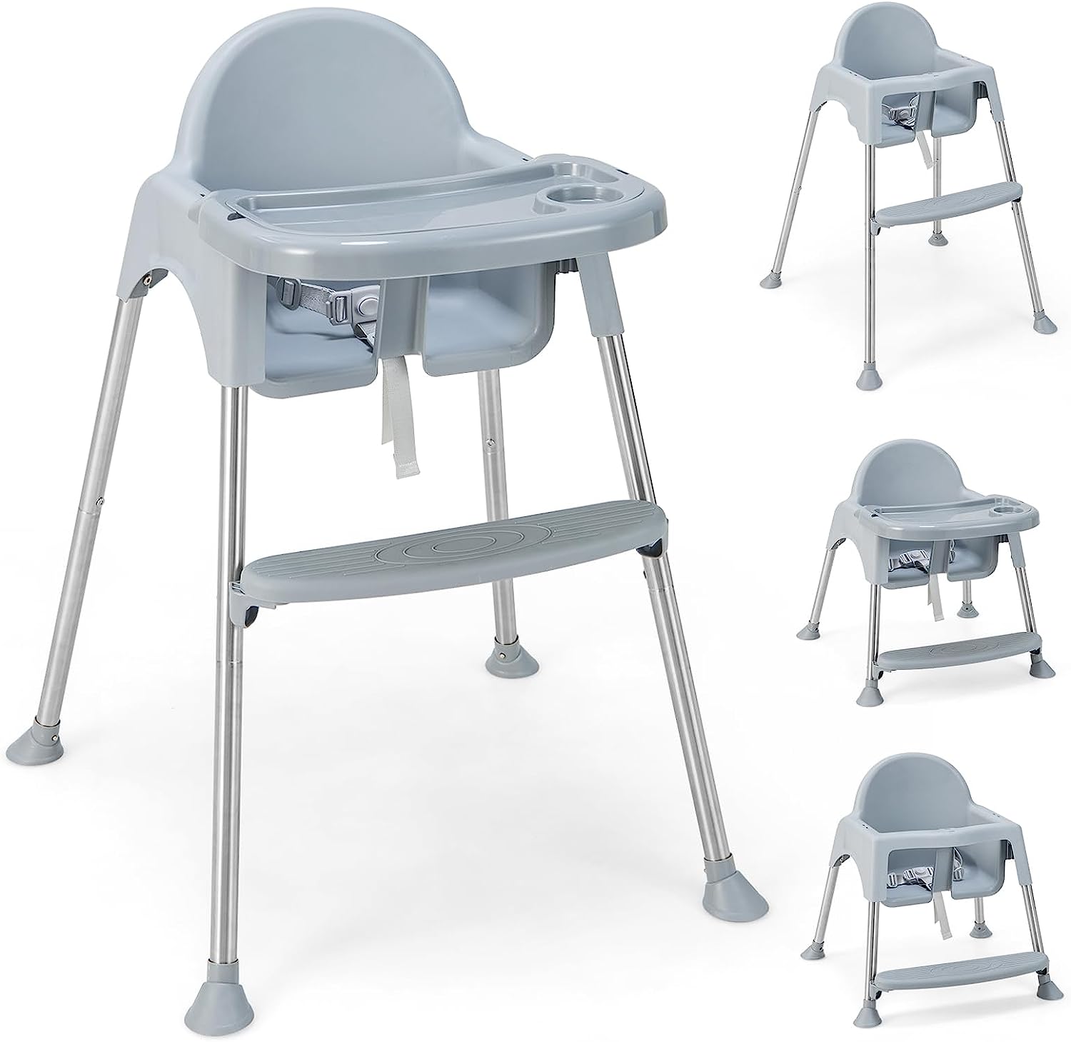 Trona para Bebé Convertible en 1, Trona Portatil Bebe con