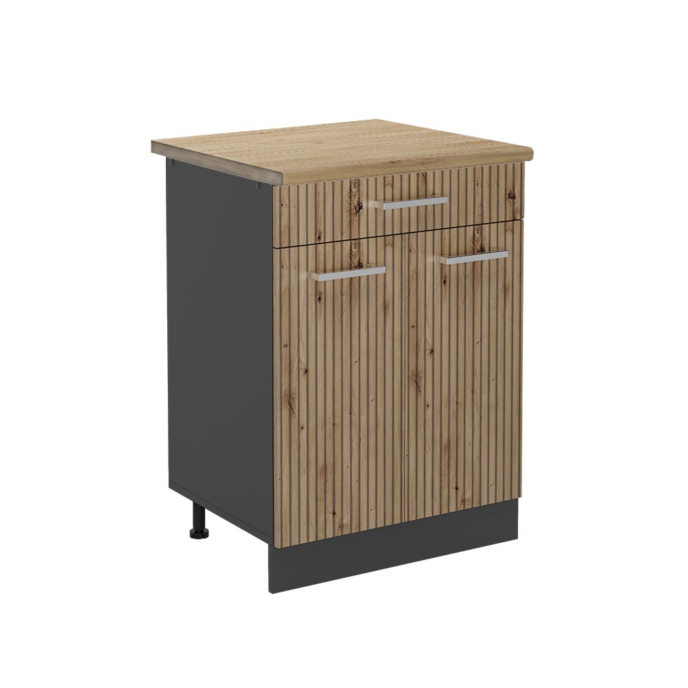 Vicco Szafka dolna do kuchni R-Line, Dąb rzemieślniczy, 60 cm , BP Dąb