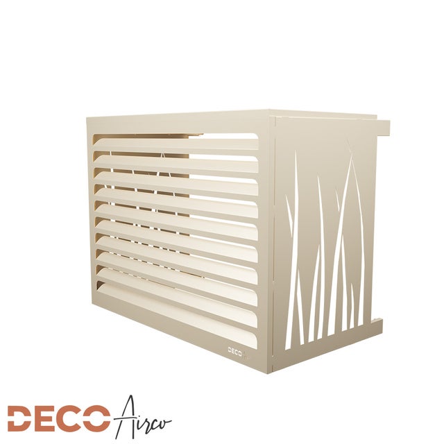 Cache climatiseur DECOAirco Ivoire clair - Taille S (H:70, L:90, P:50-65cm)