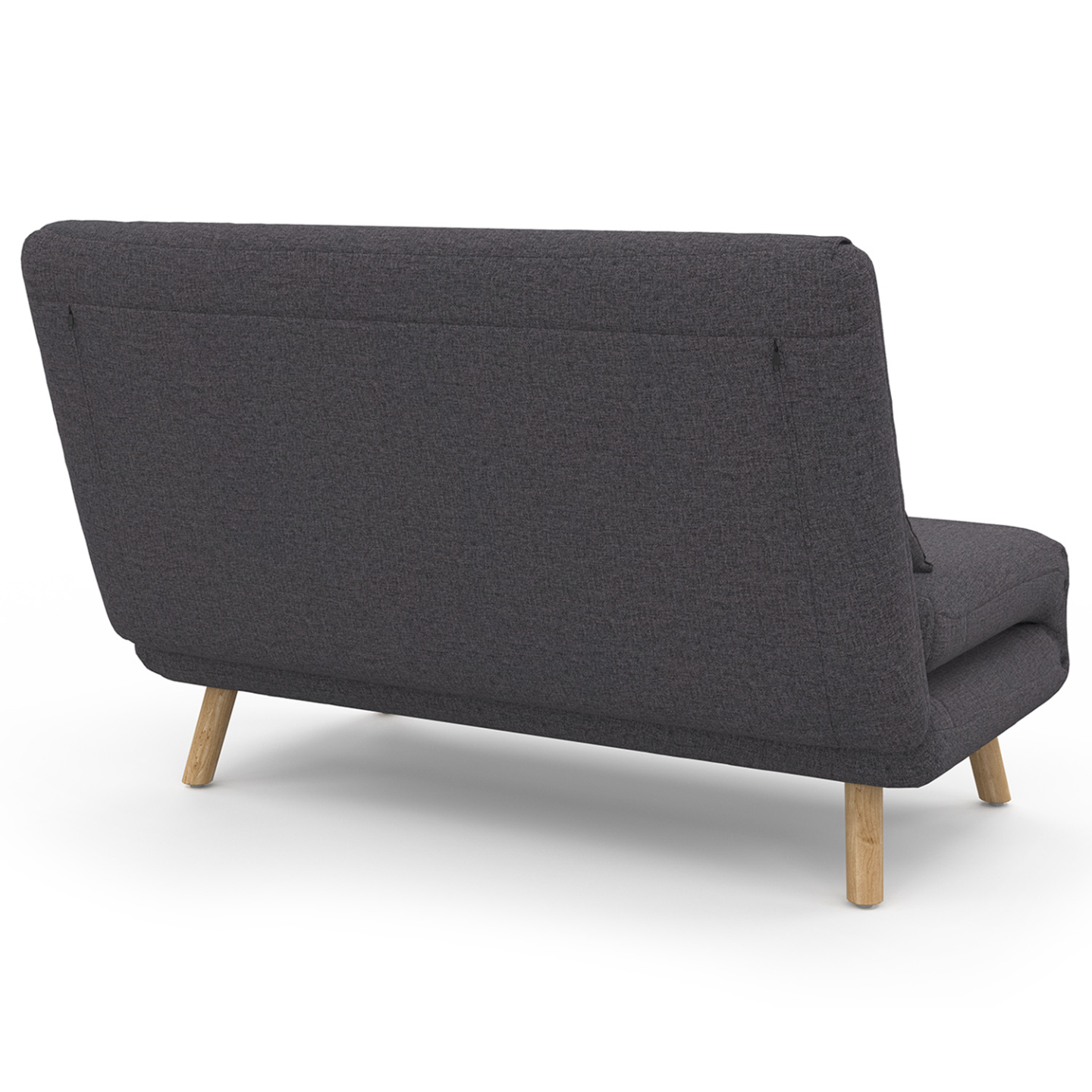 Canapé convertible ROMEO lit d'appoint 2 places 120 x 190 cm tissu gris anthracite - 5