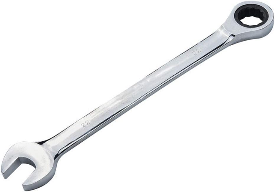 Zestaw kluczy grzechotkowych metrycznych 22 mm, klucz płasko-oczkowy z grzechotką, klucz grzechotkowy płaski