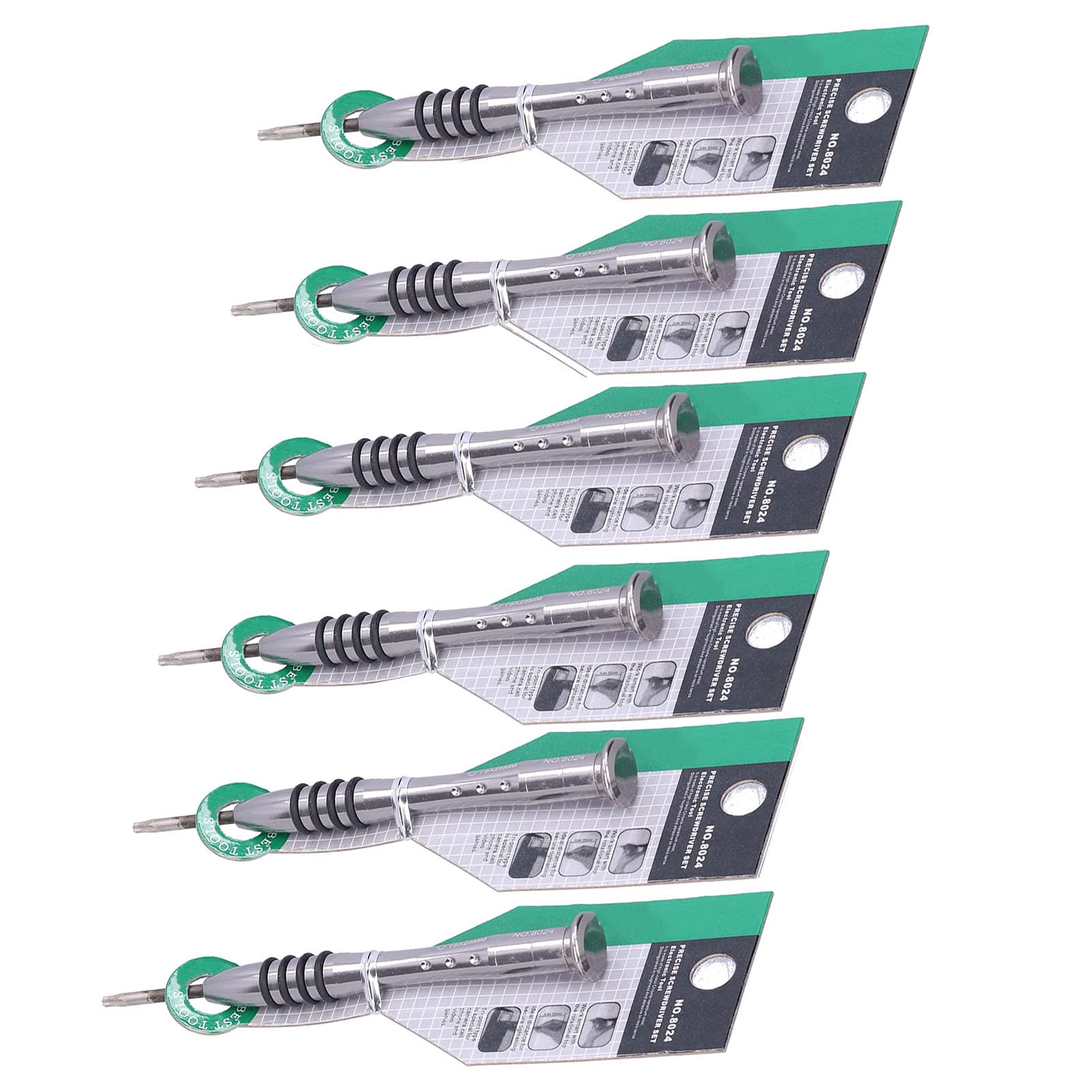 Jeu de 6 tournevis étoile en acier au chrome vanadium, kit d'outils de démontage et de réparation électronique pour téléphone portable - 7