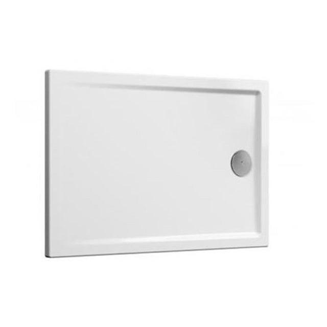 Receveur de douche - Cascade (sans bonde) - 1200 x 800 x 40mm - BLANC - 3 faces émaillées PN12blanc - VITRA