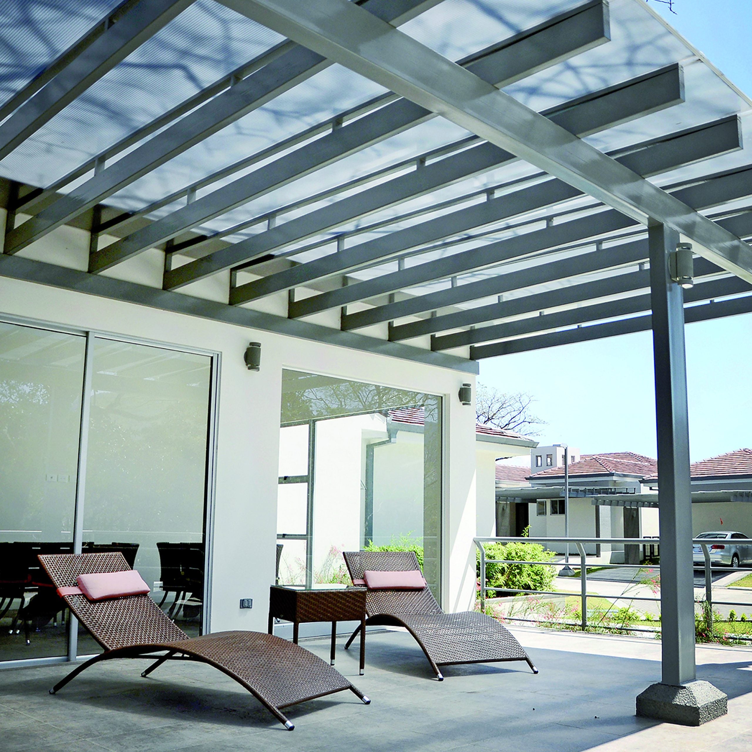 5 PLAQUES POLYCARBONATE ALVEOLAIRE EP.16MM - TRANSPARENT - 3,00M X 0,98M - 3