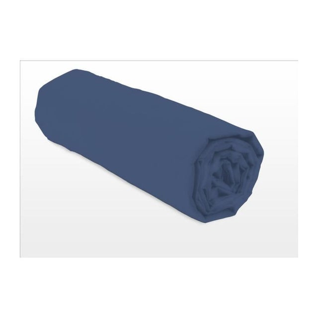 LOVELY HOME Drap plat - 240 x 300 cm - 100% coton - Bleu