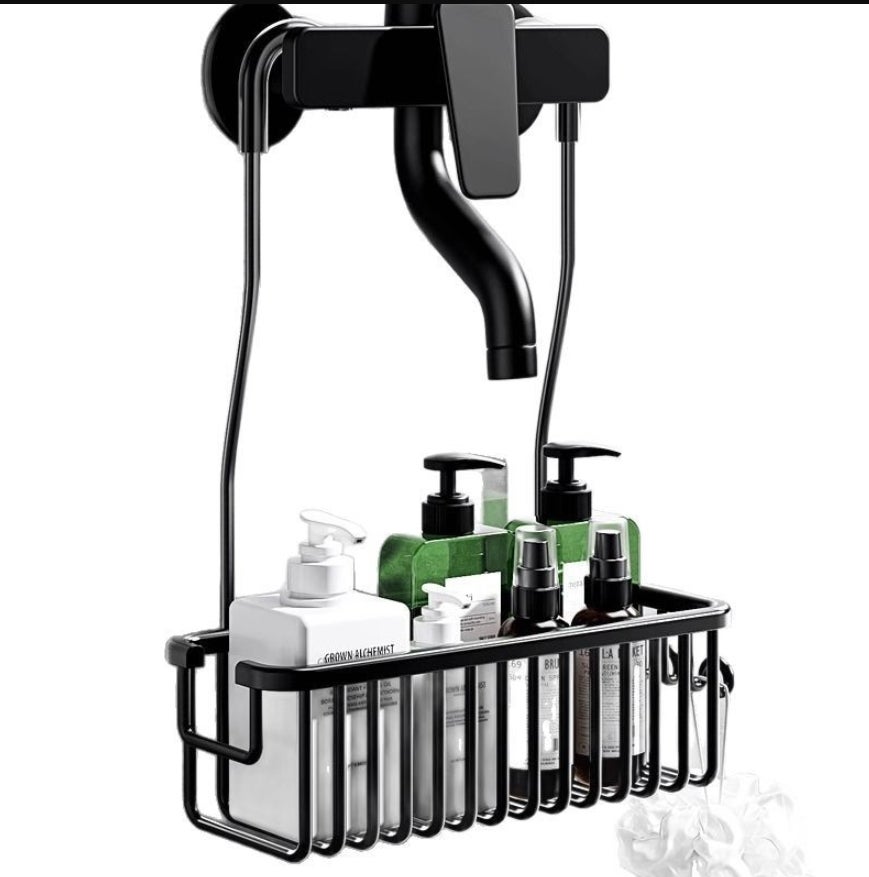 Étagère De Douche Sans Perçage, Étagère Salle De Bain Acier Inoxydable Noir Mat 30 Cm 70309934 Étagère De Douche Sans Perçage, Étagère Salle De Bain Acier Inoxydable Noir Mat 30 Cm 70309934