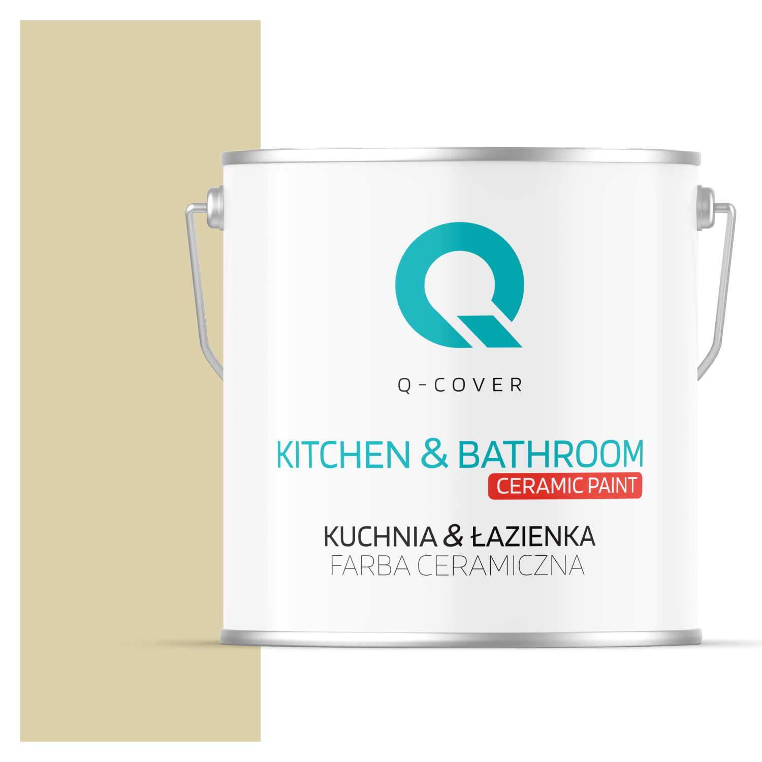 Farba Ceramiczna Kuchnia &amp; Łazienka Q-Cover Zgniła zieleń jasny H2362 Głęboki Mat 5L