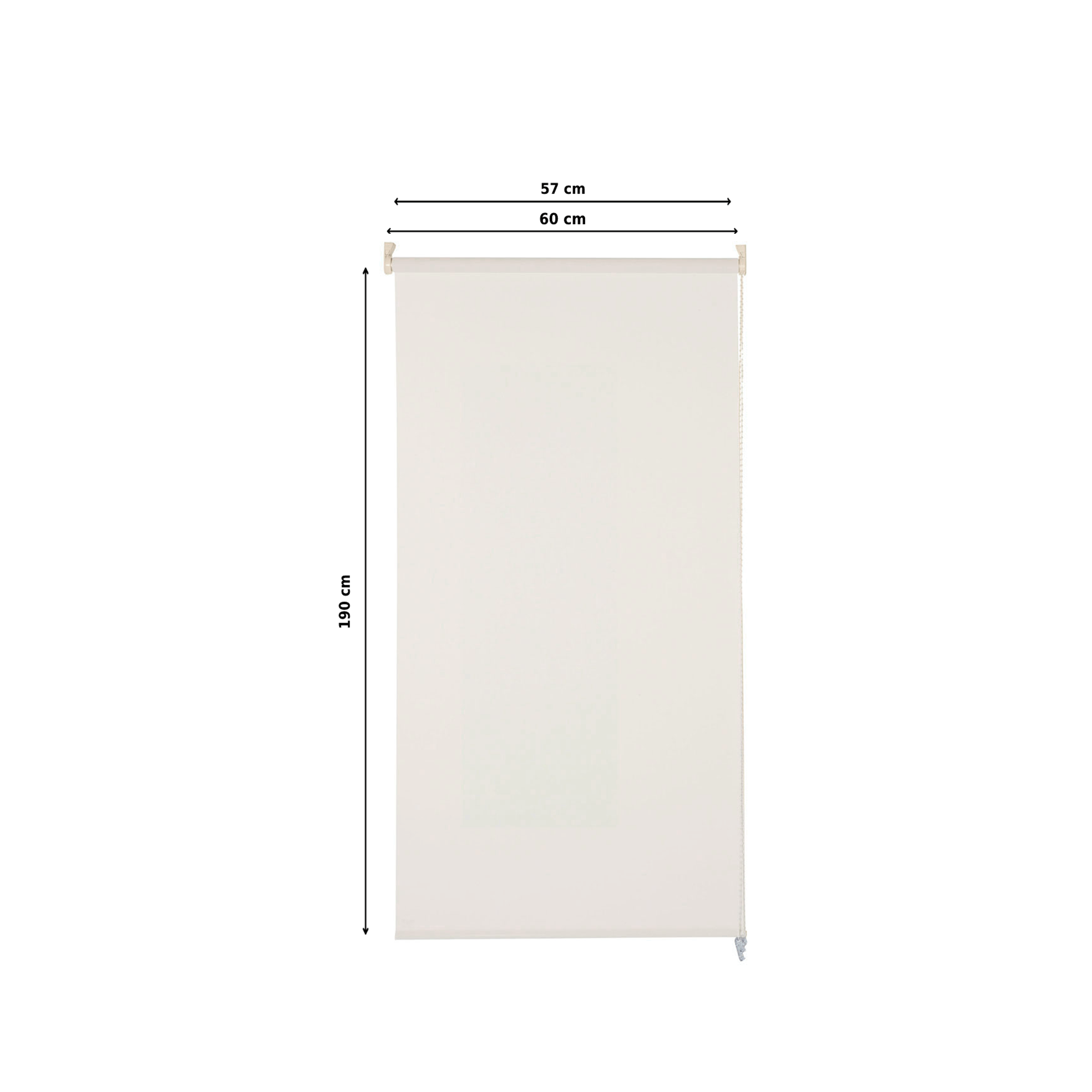 INSPIRE - Store enrouleur screen - l.60 x 190 cm - WHITE LINEN - Beige clair - 7