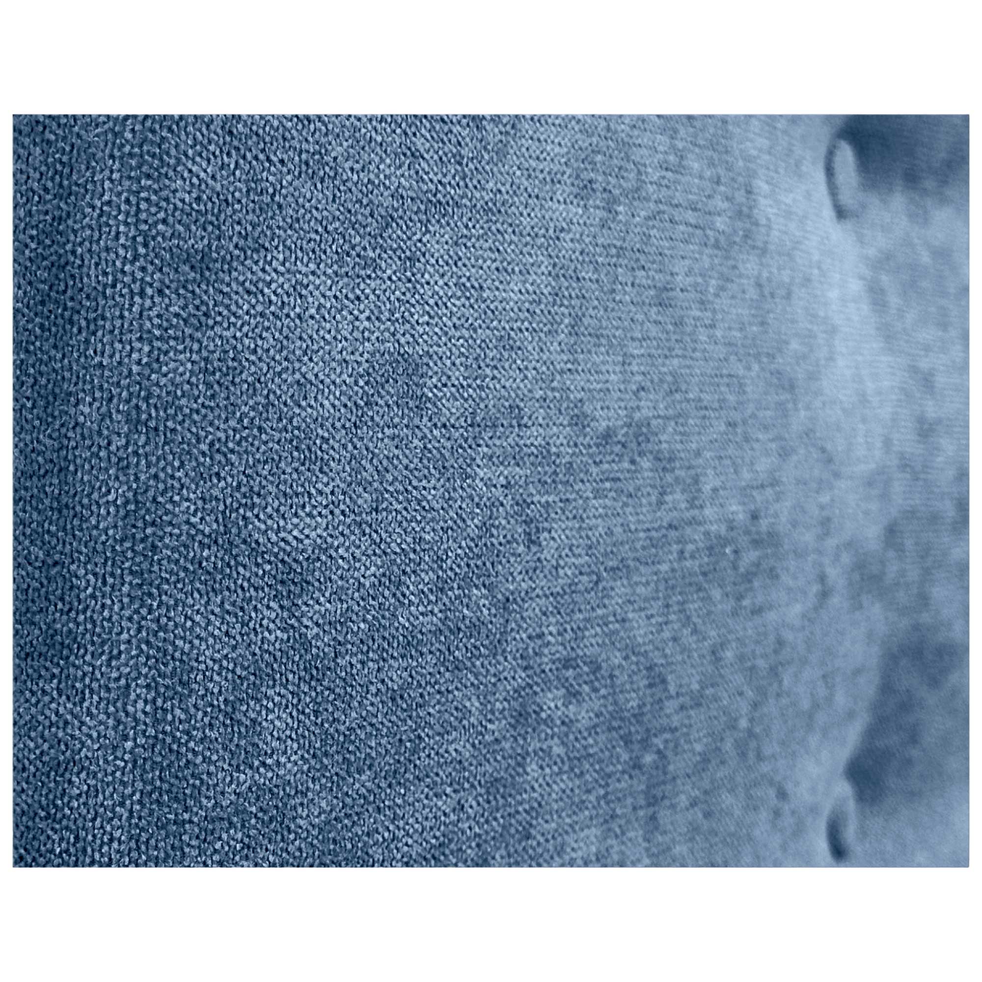 Dhome cabecero de tela aqualine pro con 2 hileras de botones y patas cabezal tapizado cama lujo (azul, 145cm)