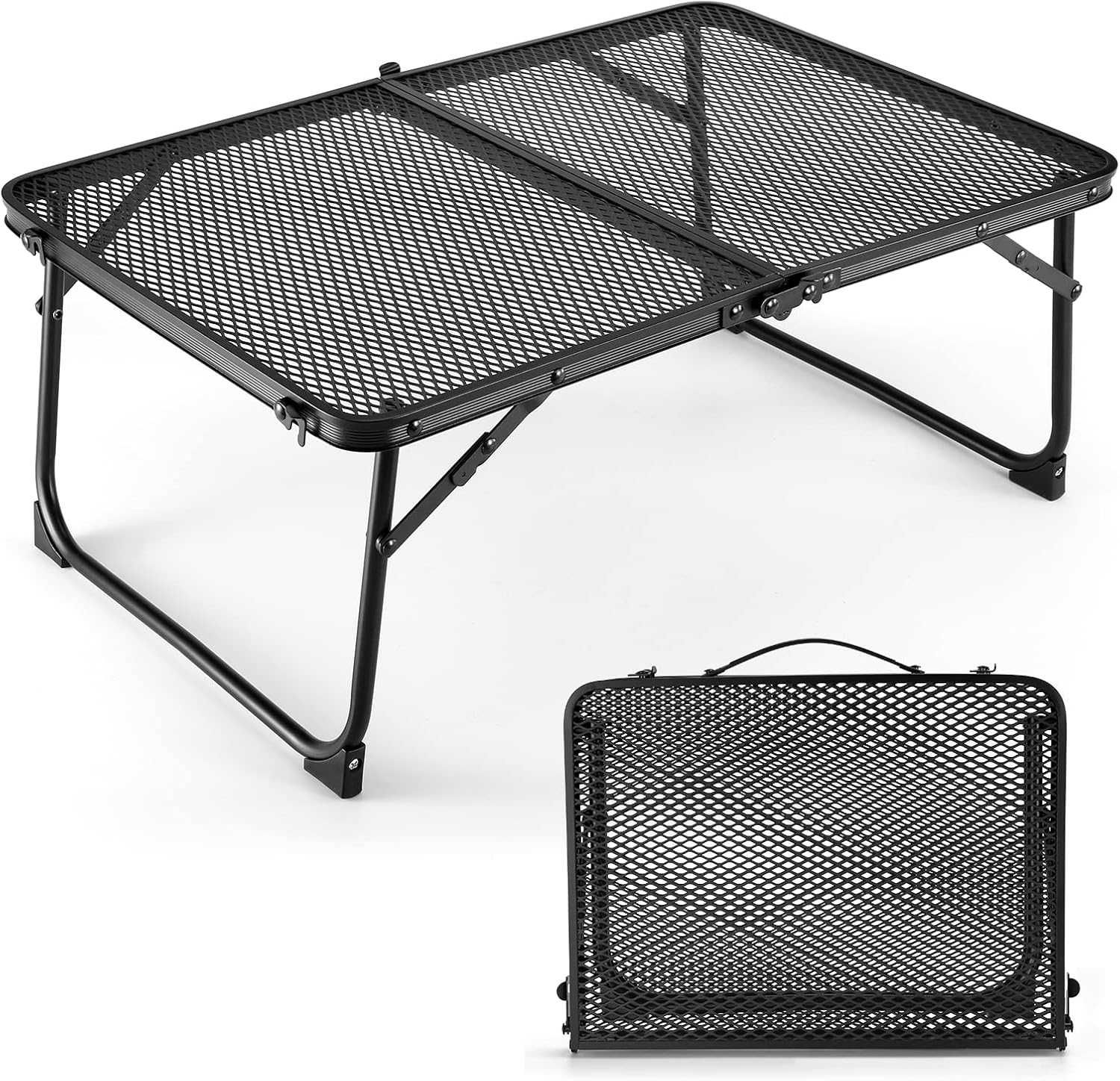 Table De Camping Pliable Ultralégère En Aluminium - Pour Pique-nique, Voyage, Jardin (60x40 Cm)