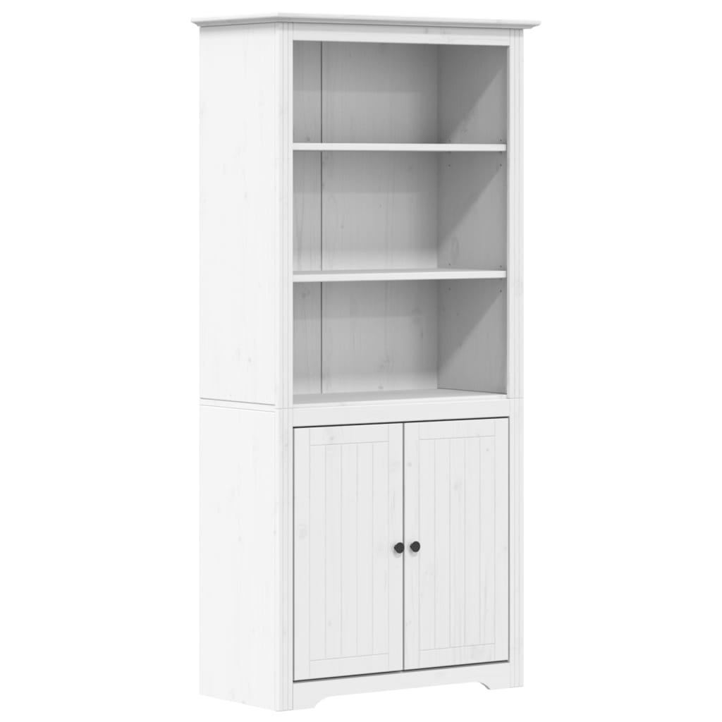 RUIDA Bibliothèque BODO gris 80 x 40 x 172 cm bois de pin massif tout neuf VGEBY - Maison