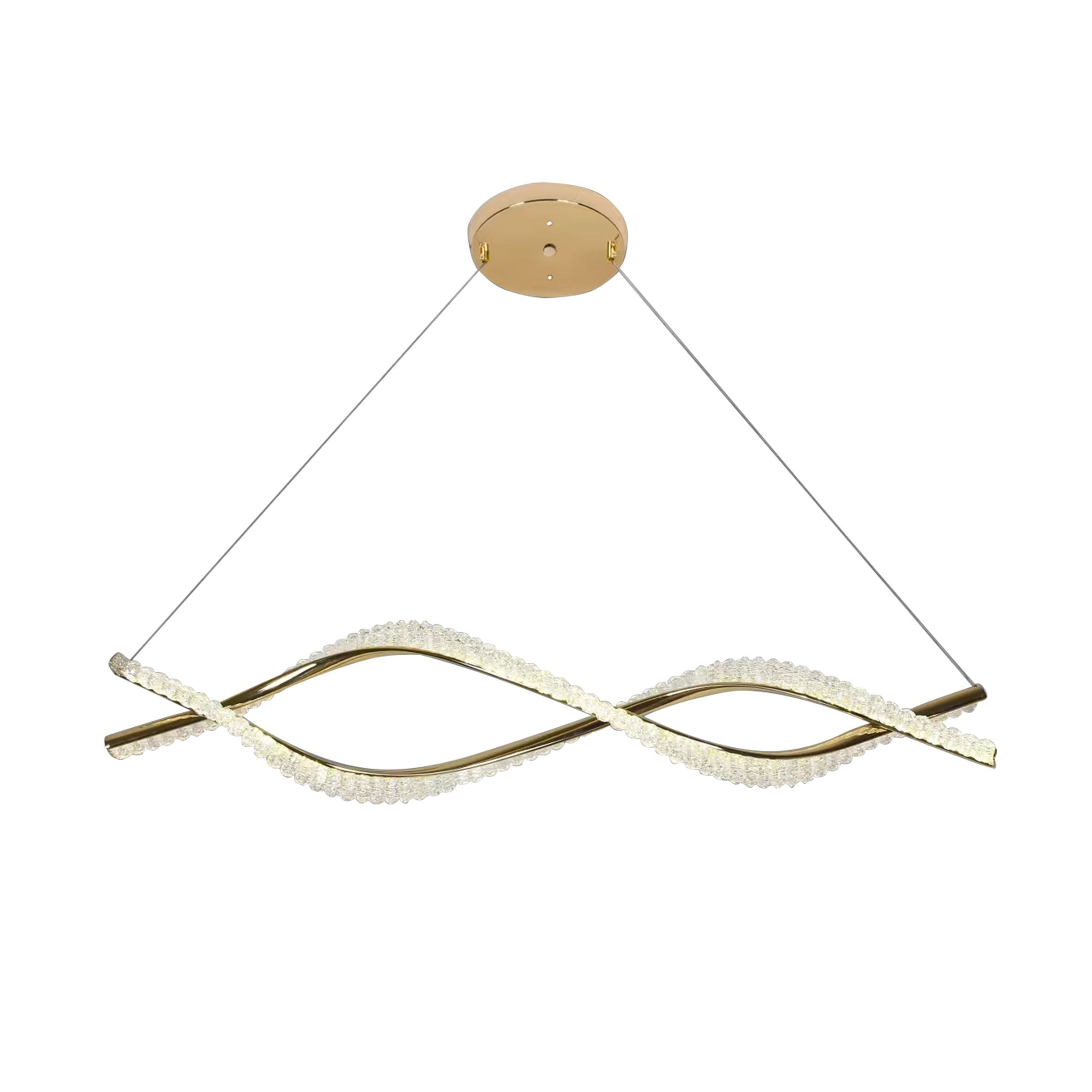 Lampa Sufitowa Wisząca Led Toolight Led G033-Cp Złoty