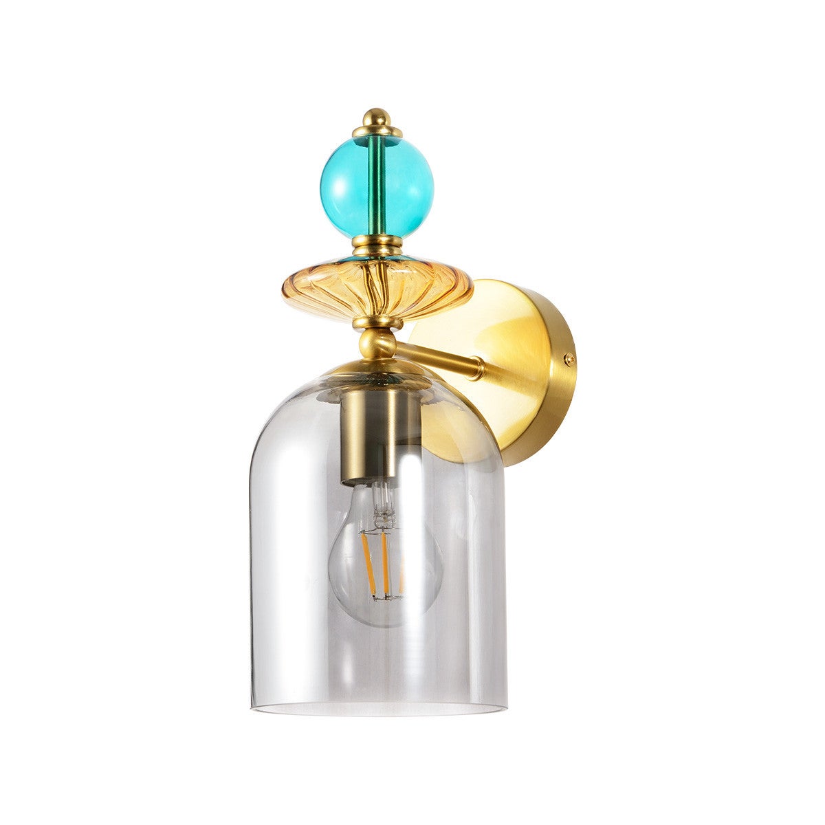 Kinkiet TROPEA złoty 1xE27x15W wym: 32,5x17,5x17,5 cm IP20 Light Prestige