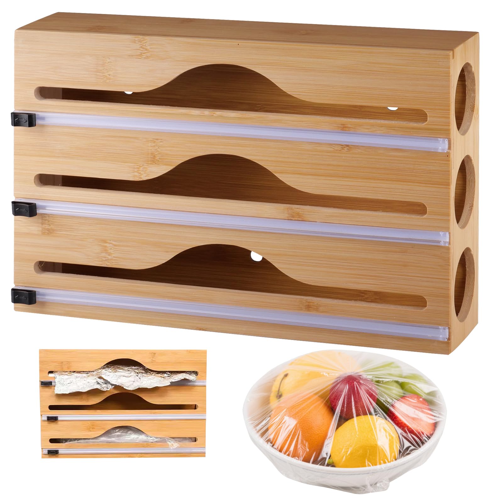 Distributeur De Film Et Papier D'aluminium - Coupe-feuille Pratique Pour Cuisine, Rangement Facile - 6