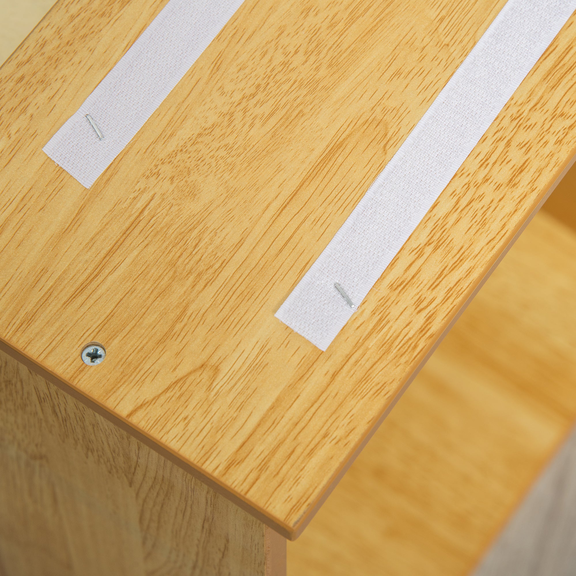 Escalera para Perros PawHut MDF, Poliéster Natural y Crema 40x59x54.2 cm D06-078ND - 4