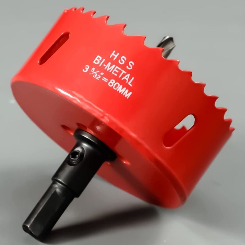 Otwornica metal HSS Bimetaliczna Piła Otwornica z Wiertłem Wiercenia Żelazie Aluminium Drewnie Płytach Gipsowo Kartonowych Rurach Płytach Włóknistych