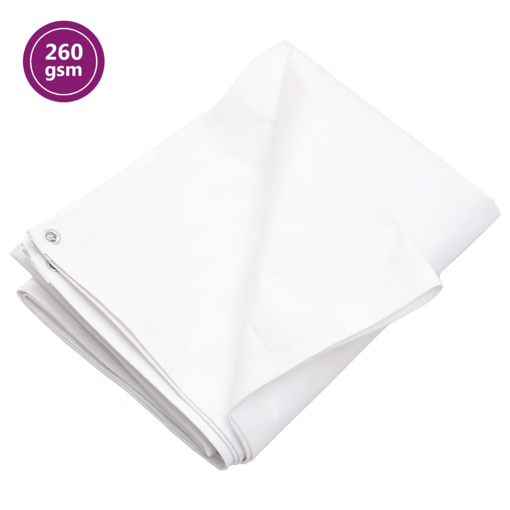 Maison exclusive - lona hdpe blanco 260 g/m² 3x5 m