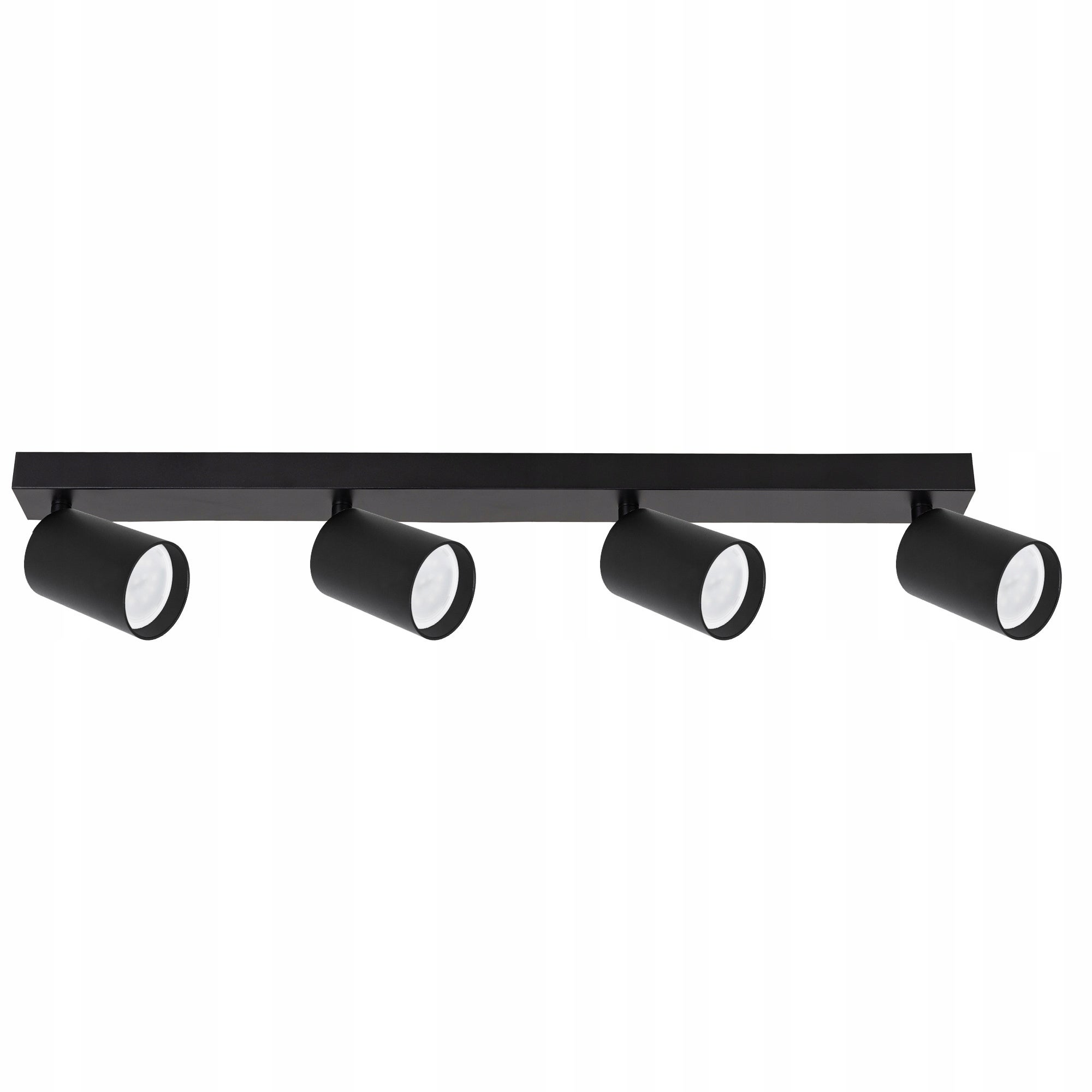 Listwa reflektorowa czarna LED - Lampa sufitowa 4 x GU10 - Kinkiet natynkowy oprawa halogenowa Tuba - LEDHOFF