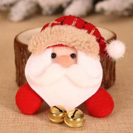 Broches De Noël En Cristal - Lot De 8 épingles Décoratives (Père Noël, Bonhomme De Neige, Sapin...) - 8