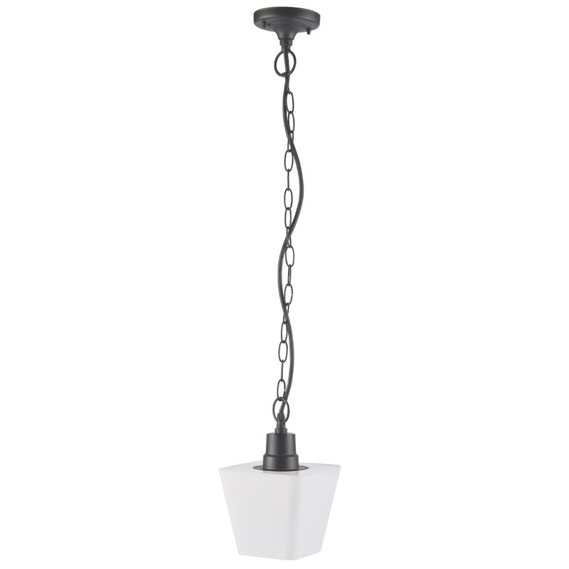 Lampa sufitowa zewnętrzna Giza biało-czarny mat 1xE27x10W wym: 80 x 15 x 15 cm aluminium Polux