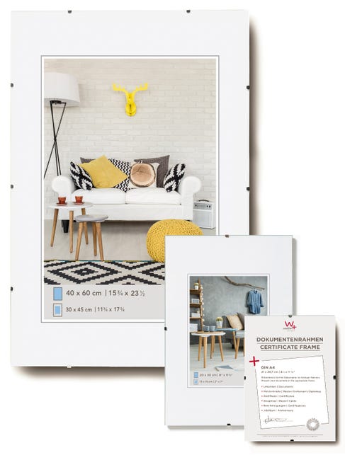 Cornice Portafoto Senza Cornice 37,5x98 Cm - Vetro Antiriflesso, Pannello MDF | Per Poster, Ritratti E Arte - Foto 11