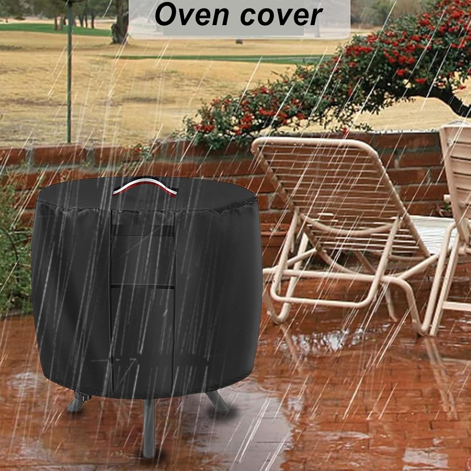 Housse de protection pour brasero ronde - Imperméable - Résistante à la décoloration - Pour brasero - 2