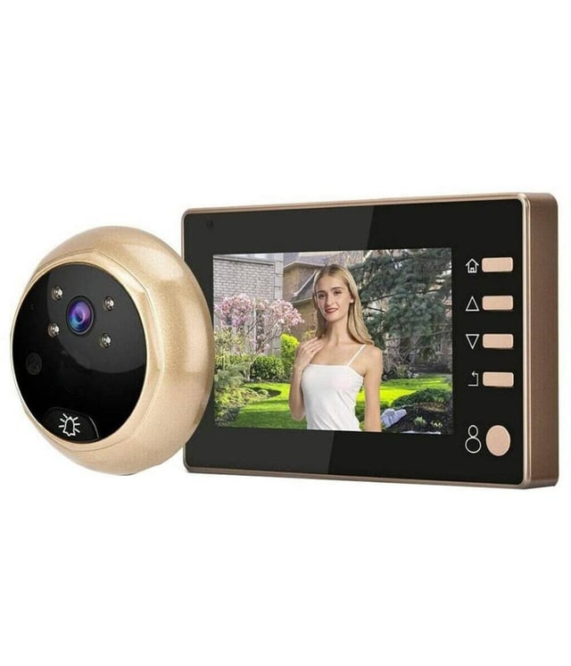 Trade Shop - Spioncino Elettronico Digitale Porta Campanello Con Monitor 4.3'' Con Fotocamera -