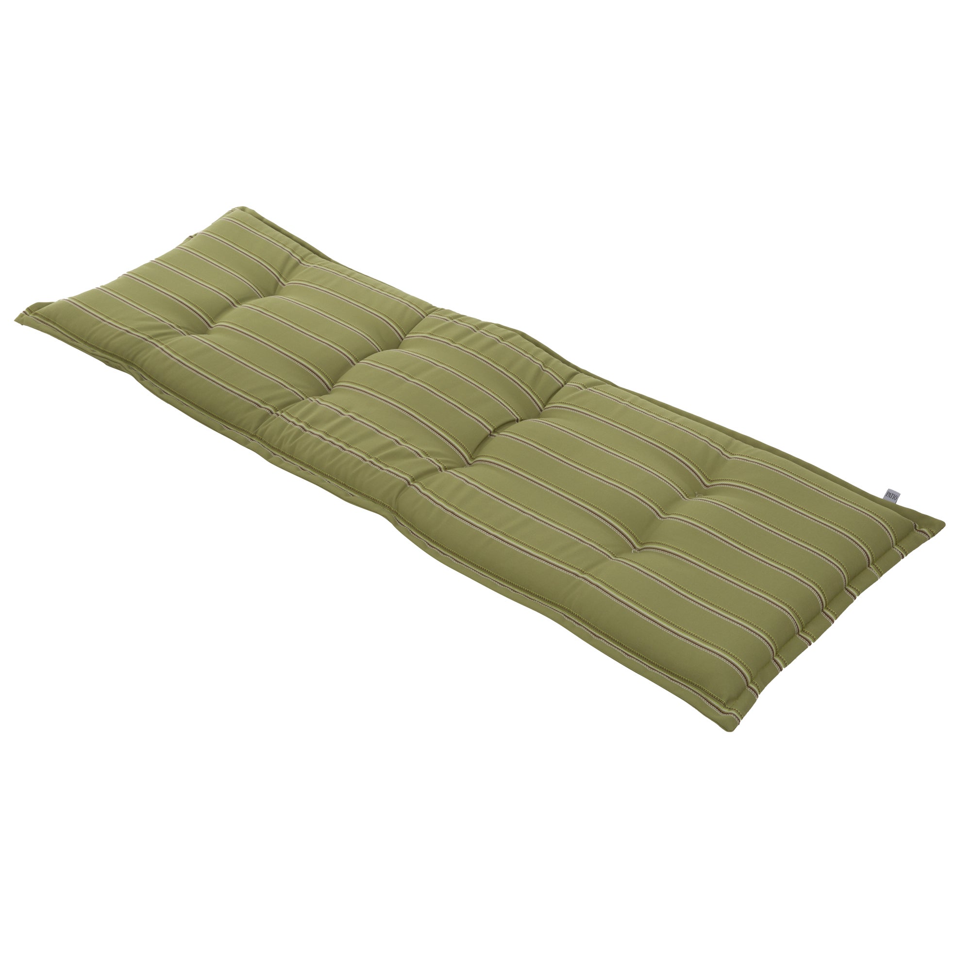 Poduszka na ławkę 170 cm zielony pasy PATIO