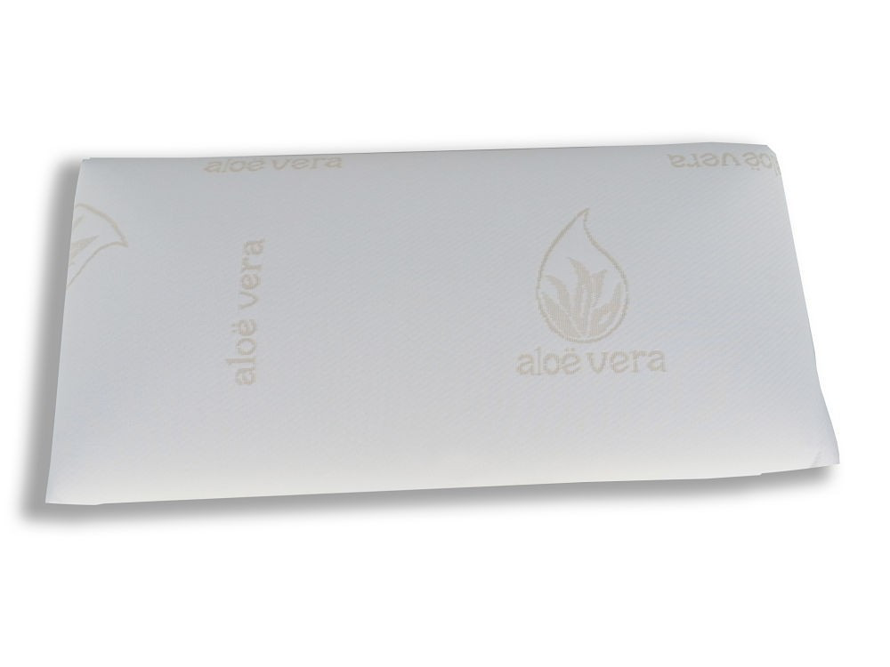 Almohada viscoelástica 100 %, bloque sólido, desenfundable, tratamiento aloe vera, medida: 105 cm